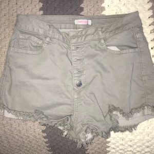 Gray shorts from Charlotte Russe
